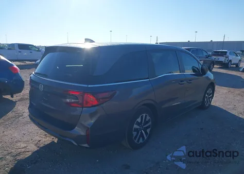 2025 Honda Odyssey Ex-L from USA, damaged, VIN 5FNRL6H66SB082248